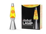 Lampe à poser Itotal Lave à base argentée Liquide Orange et Jaune 30 W