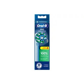 Pack de 8 brossettes pour brosse à dents Oral-B Pro Cross Action