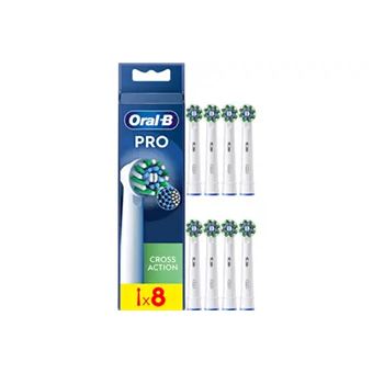 Pack de 8 brossettes pour brosse à dents Oral-B Pro Cross Action