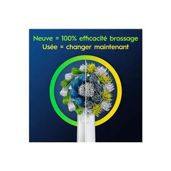 Pack de 8 brossettes pour brosse à dents Oral-B Pro Cross Action