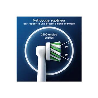 Pack de 8 brossettes pour brosse à dents Oral-B Pro Cross Action