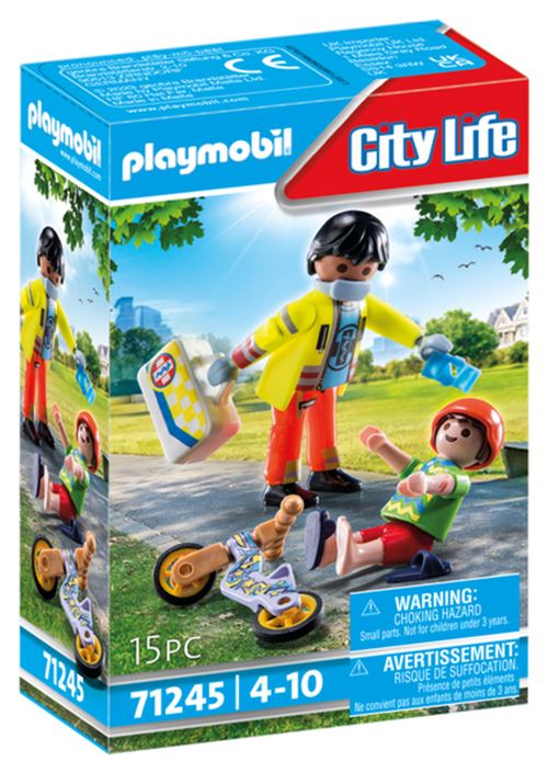 Playmobil City Life 71245 Secouriste avec Blessé