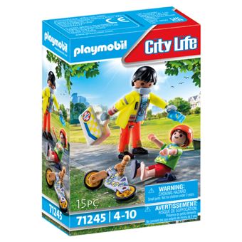 70052 - Playmobil City Life - Secouriste et gyropode