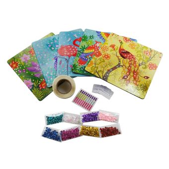 Kit créatif Stick’n Fun Au Sycomore Sequins Oiseaux de paradis