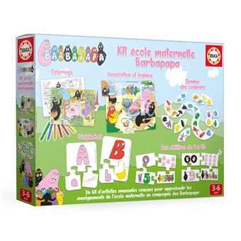 Jeu découverte Educa Kit école maternelle Barbapapa