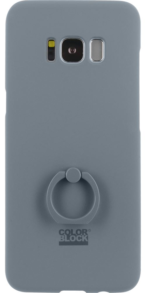 Coque rigide avec bague intégrée Colorblock grise pour Samsung Galaxy S8 G950