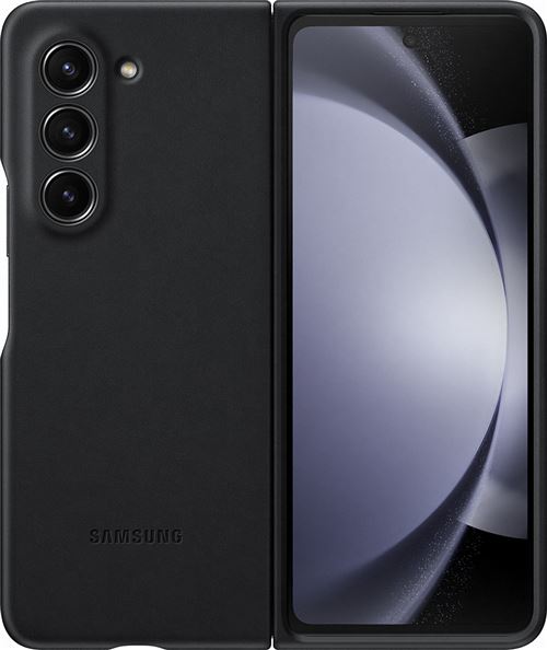 Coque en simili cuir pour Samsung Z Fold 5 Graphite