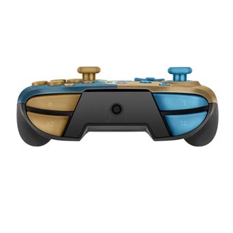 Manette filaire Pdp Faceoff Deluxe+ Audio Zelda légendaire pour Nintendo Switch Marron et bleu