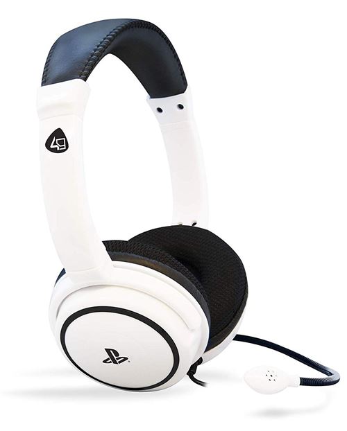 Micro-casque Gaming stéréo 4Gamers Pro 4 40 Blanc pour PS4