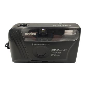 Appareil photo argentique Konica Pop EF-80 Reconditionné Noir