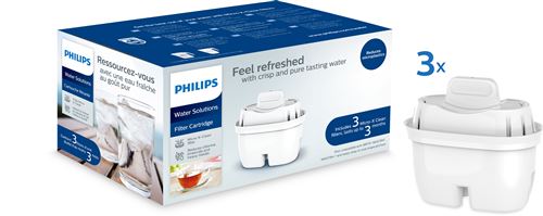 Pack de 3 filtres pour carafes filtrantes Philips Mayflower AWP211/24 Blanc