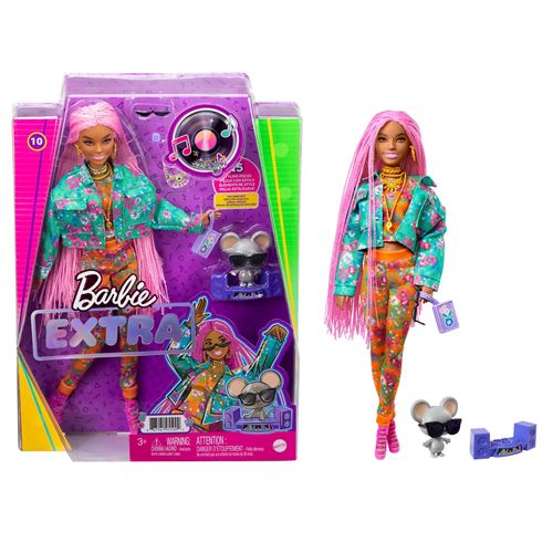 Poupée Barbie Extra Et Sa Souris Dj