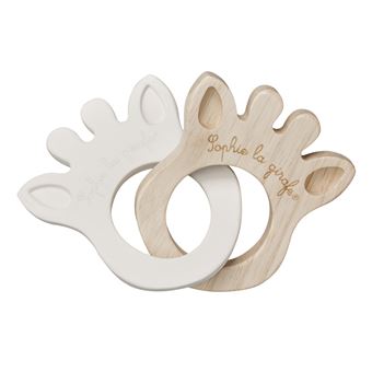 2 Anneaux de dentition Sophie La Girafe Rubber&Wood