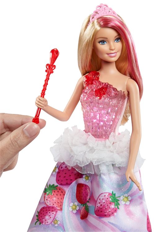 Poupee Barbie Princesse Bonbons Sons et lumieres Poupee Achat prix fnac