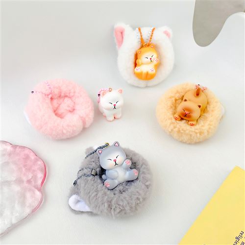 Kenji Mima Schlüsselanhänger - Duo Cat Nest Keyring - Zufallsmuster