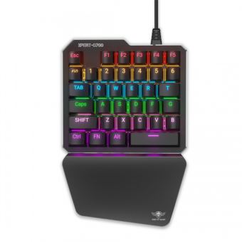 Spirit Of Gamer XPERT-G700 - Ensemble pavé numérique et souris - rétroéclairé - USB - commutateur : interrupteur bleu - noir - Pour la vente au détail