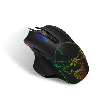 Spirit Of Gamer XPERT-G700 - Ensemble pavé numérique et souris - rétroéclairé - USB - commutateur : interrupteur bleu - noir - Pour la vente au détail