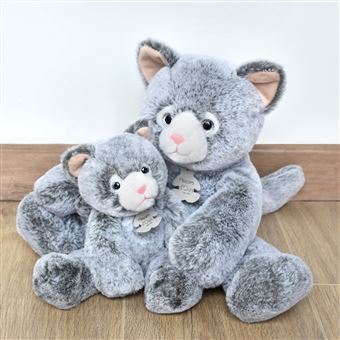 Peluche Histoire d'Ours Sweety Mousse Chat Gris