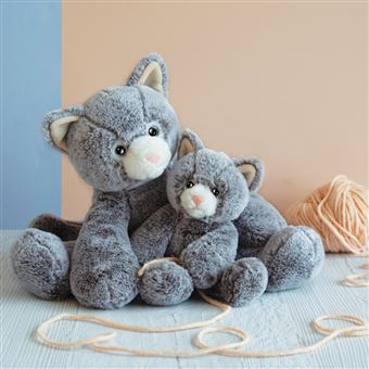 Peluche Histoire d'Ours Sweety Mousse Chat Gris