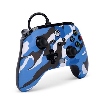 Manette filaire améliorée pour Xbox Series X/S PowerA Camouflage bleu