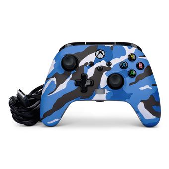 Manette filaire améliorée pour Xbox Series X/S PowerA Camouflage bleu