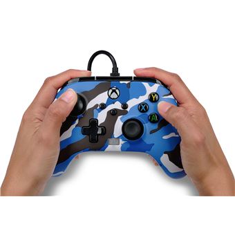 Manette filaire améliorée pour Xbox Series X/S PowerA Camouflage bleu