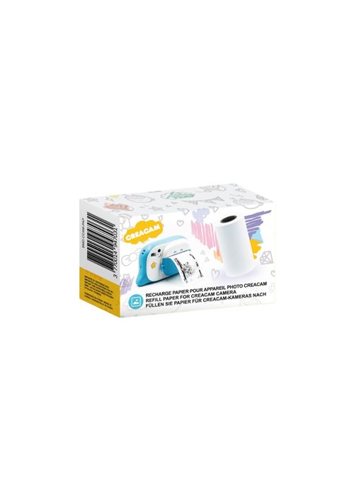 Pack 3 Rouleaux Papier Creacam Blanc