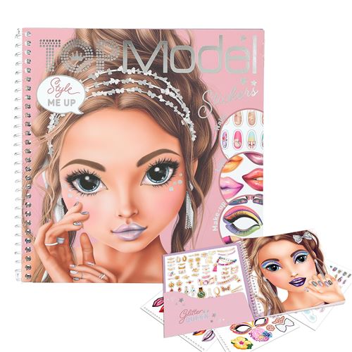 Dessin et coloriage enfant Top Model Dress Me Up Face Glitter Queen