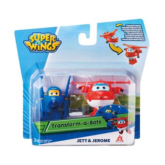 Pack de 2 figurines Super Wings Transform-A-Bot Saison 1 et 2 Modèle aléatoire