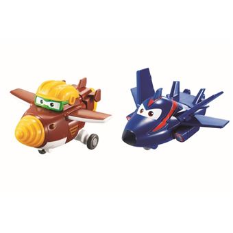 Pack de 2 figurines Super Wings Transform-A-Bot Saison 1 et 2 Modèle aléatoire