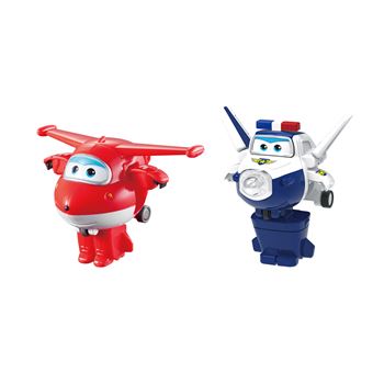 Pack de 2 figurines Super Wings Transform-A-Bot Saison 1 et 2 Modèle aléatoire