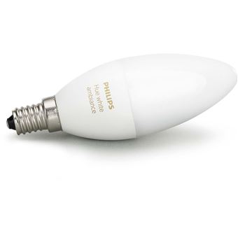 Philips Lighting Ampoule Ambiance Flamme E14 Blanc Chaud/Froid - Connectée Hue Pour Maison Intelligente