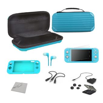 Pack Alpha Omega Players Nintendo Switch Lite Mega Starter Extreme 12 en 1 Bleu