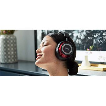 Casque audio sans fil à réduction du bruit Mark Levinson N5909 Bluetooth Noir et rouge