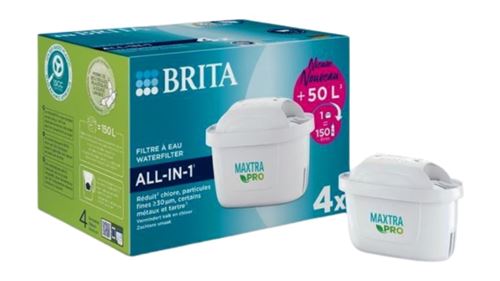 Pack de 4 filtres à eau Brita Maxtra Pro All
