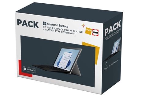 Pack Fnac PC Hybride Microsoft Surface Pro 7+ 12.3\