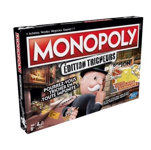 Jeu classique Hasbro Gaming Monopoly Tricheurs 85 ans