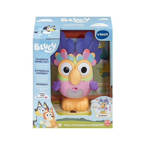 Peluche Interactive Vtech Max 80-585905 – Répète et Danse, 3-7 Ans