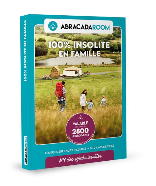 Coffret cadeau AbracadaRoom 100% Insolite en famille