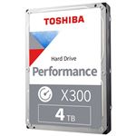 Disque dur interne Toshiba X300 4 To Gris