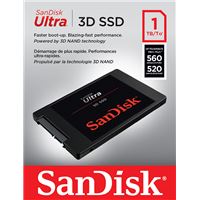 SSD Interne SanDisk Ultra 3D SATA 2.5''  1TB + Rescu pro