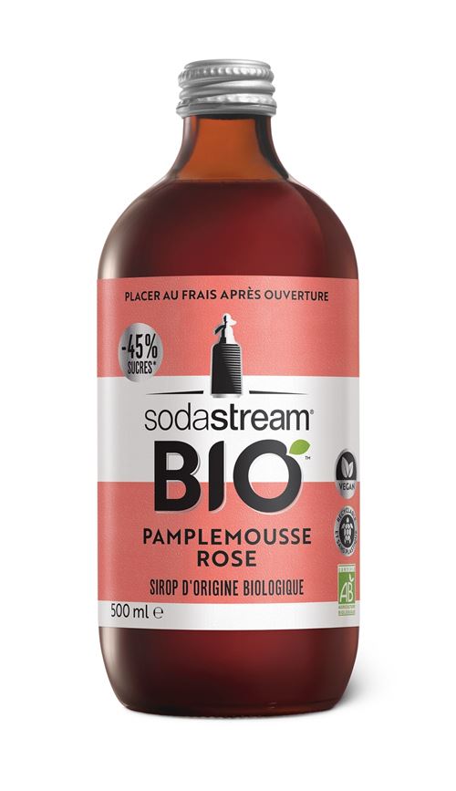 Sirop Sodastream Bio Pamplemousse rose 500 ml