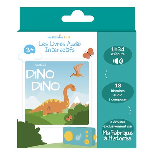 Livre audio interactif Lunii pour Ma Fabrique à Histoires Dino Dino