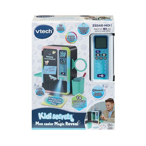 Jeu Électronique Vtech Kidisecrets, Mon Casier Magic Reveal Noir