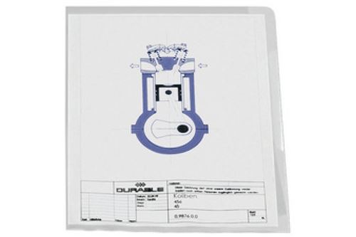 Durable Transparent Pochettes-Coin, A4, En Pp, 0,12 Mm,