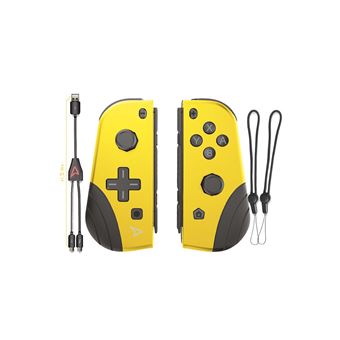 Pack 2 manettes sans fil Steelplay pour Nintendo Switch Jaune