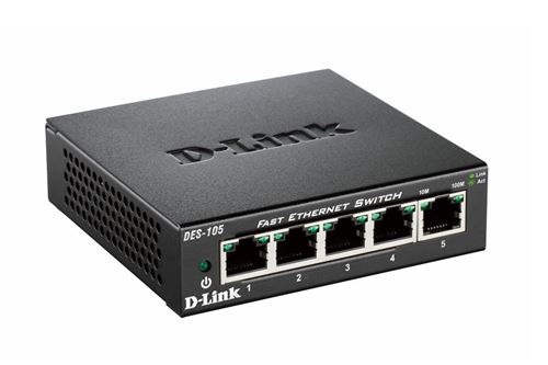 Commutateur Réseau D-Link Des-105 Noir