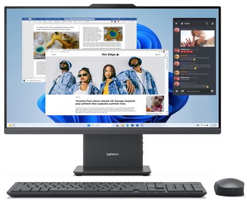 PC tout-en-un Lenovo IdeaCentre AIO 27AKP10 27 FHD Copilot+ PC AMD Ryzen™ AI 5 16 Go RAM 512 Go SSD Gris