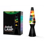 Lampe à poser Itotal Lave à base noir Rainbow Liquide Transparent 30 W