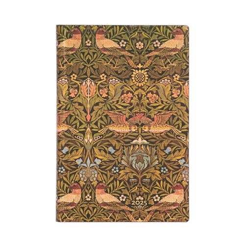 Agenda civil Paperblanks 2025 12 mois Flexis Morris Oiseaux